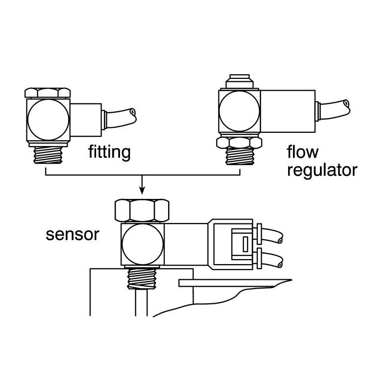 Legris Pressure Decay Sensor with 4mm Outlet Tube, M5 x 0.8 Inlet Connection, 8 bar Max Operating Pressure 7818 04 19