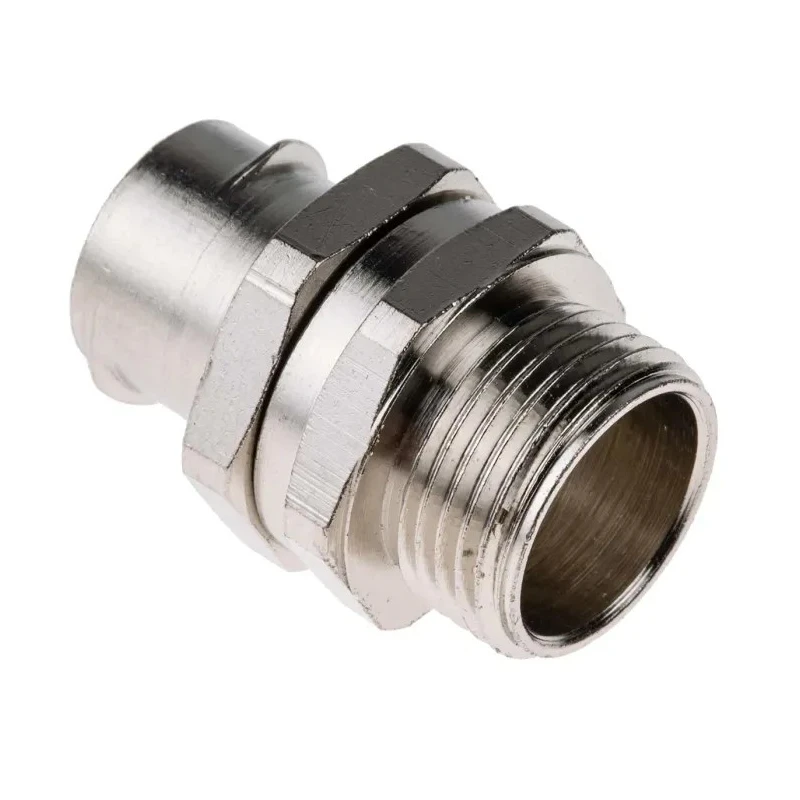 Adaptaflex Nickel-Plated Brass Conduit Fitting 20 mm Nominal Size, M20 Thread, IP40 Rating 7TCA296010R0074 S20/M20/B