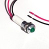 CML Innovative Technologies LED Panel Mount Indicator with Lead Green 12V DC 32mcd IP67 M8 Mount 19040351WEC