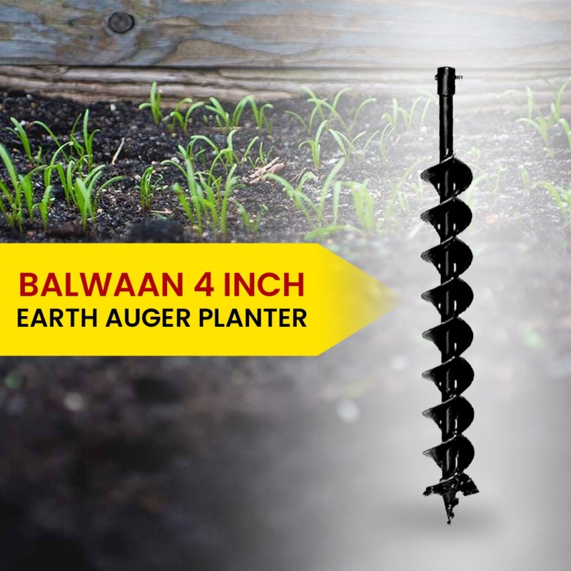 Balwaan 4 Inche Double Spiral Planter for Earth Auger