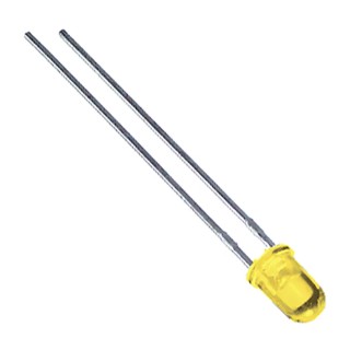 Ledtech 3 V Yellow 5 mm Through Hole LED Round Diffused Lens L03R5000H1D1