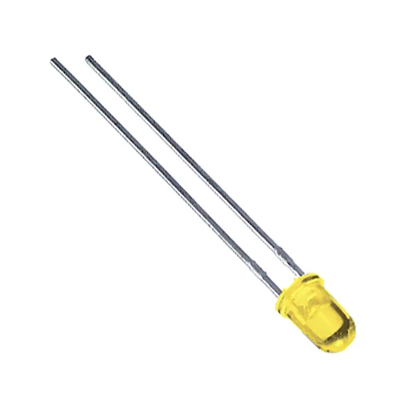 Ledtech 3 V Yellow 5 mm Through Hole LED Round Diffused Lens L03R5000H1D1
