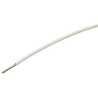 TE Connectivity SPEC 44 Series White Harsh Environment Wire, 19 x 30 AWG, Polyalkene Jacket, 100m Length 44A0111-18-9