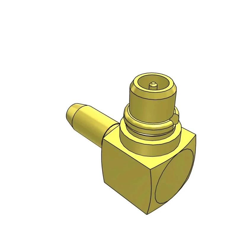 Samtec MCX Coaxial Connector PCB Female, 50 Ω, Right Angle Body Edge Mount MMCX-P-C-H-RA-CA2