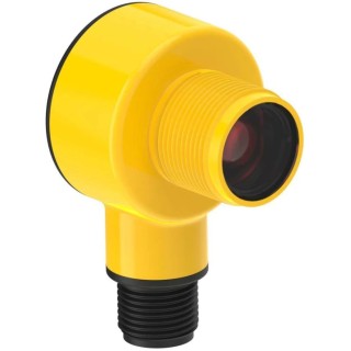 Banner Background Suppression Photoelectric Sensor Barrel Style 100 mm Detection Range PNP Output IP68 T18-2VPFF100IR-Q8