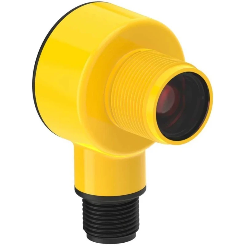 Banner Background Suppression Photoelectric Sensor Barrel Style 100 mm Detection Range PNP Output IP68 T18-2VPFF100IR-Q8