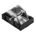 RS PRO Steel Stop Plate 33.3mm Width 50mm Height Zinc Plated Cage Black 229-9198