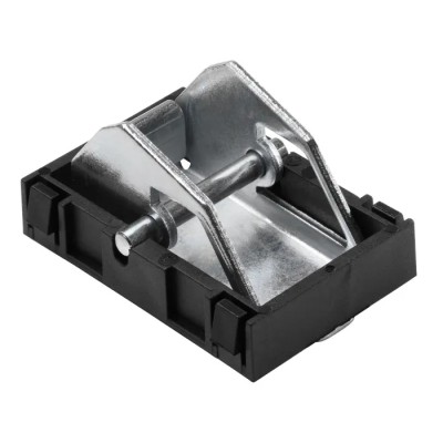 RS PRO Steel Stop Plate 33.3mm Width 50mm Height Zinc Plated Cage Black 229-9198