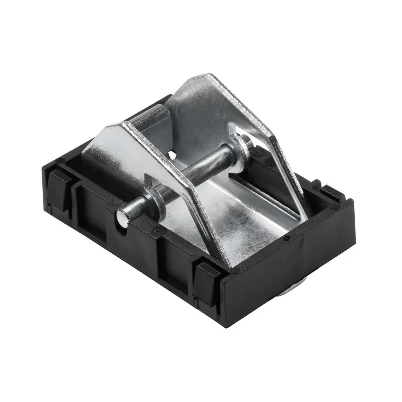 RS PRO Steel Stop Plate 33.3mm Width 50mm Height Zinc Plated Cage Black 229-9198