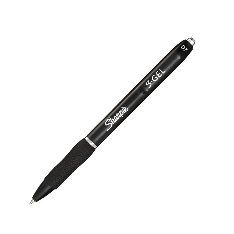 Dymo Black Ink Pen Gel Ink, Rubber Grip, 0.7 mm Tip Size 2229108