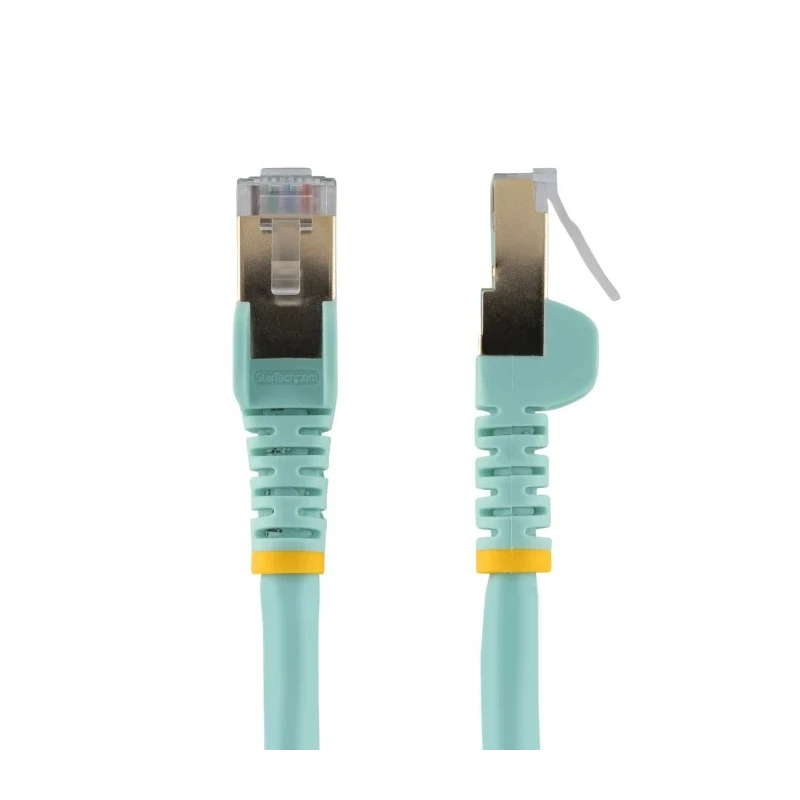 StarTech.com Cat6a Shielded Screened Stranded Copper Ethernet Cable, 10m, Light Blue PVC Jacket 6ASPAT10MAQ