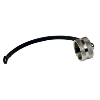 Amphenol Industrial 3 Pole Straight M16 Circular Connector Adapter 30V IP67 Threaded Male C09100U0001302
