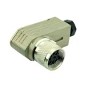 Amphenol Industrial C091 6 Pole Right Angle M16 DIN Connector, 7A, 300V, IP67 Screw Coupling, Cable Mount C09111F0060002