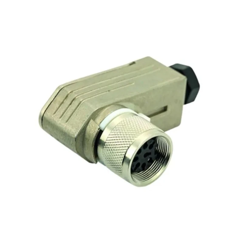 Amphenol Industrial C091 6 Pole Right Angle M16 DIN Connector, 7A, 300V, IP67 Screw Coupling, Cable Mount C09111F0060002