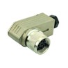 Amphenol Industrial C091 6 Pole Right Angle M16 DIN Connector, 7A, 300V, IP67 Screw Coupling, Cable Mount C09111F0060002