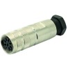 Amphenol Industrial C091 6 Pole Straight M16 DIN Connector, 7 A, 300 V, IP67, Screw Coupling, Cable C09111D0060012