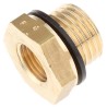 Legris Pneumatic Fitting Brass Pipe Fitting Straight Threaded Reducer Male G 1/4 in to Female G 1/8 in 0168 13 10