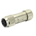 Amphenol Industrial 8 Pole Straight M16 DIN Connector, 7A, 100V, Screw Coupling, IP67 Protection C09131D0081012