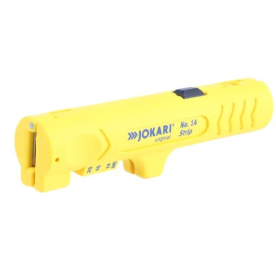 Jokari Wire Stripper, Flat Round Cable, Ergonomic Soft Grip Handle, 1.6 to 13 mm Stripping Range, 12.7mm Overall 30140