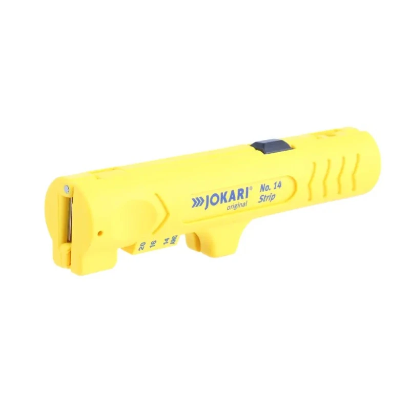 Jokari Wire Stripper, Flat Round Cable, Ergonomic Soft Grip Handle, 1.6 to 13 mm Stripping Range, 12.7mm Overall 30140
