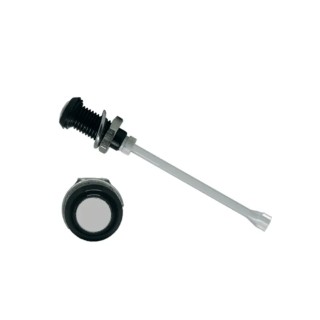 Bivar Panel 1-Way Vertical Rigid LED Light Pipe Black 6 mm Lens Size RHD-1160-F6PD67PR