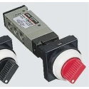 SMC Twist Selector Pneumatic Manual Control Valve VZM500 Series G 1/8 Port, 0.7 Mpa Pressure, 589 NL/min Flow EVZM550-F01-34R