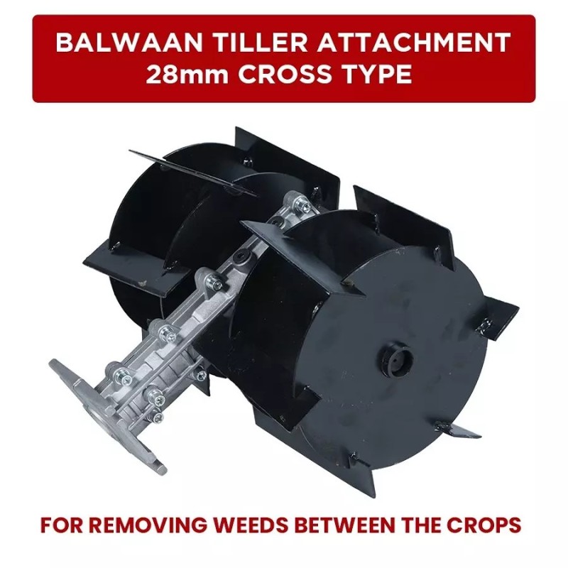 Buy Balwaan Tiller Attachment Cross Type 28MM at lowest price