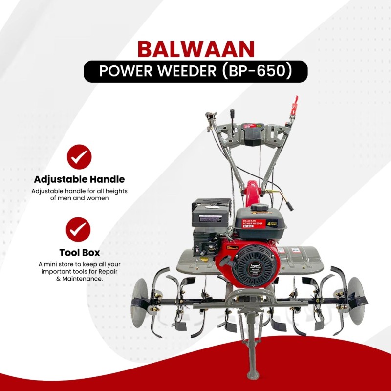 Balwaan 7 HP Agricultural Power Weeder, BP-650