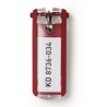 Durable Plastic Key Tag Red 6 Pack 195703