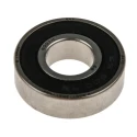SKF Single Row Deep Groove Ball Bearing 12 mm ID, 28 mm OD, 8 mm Width, Sealed Stainless Steel Cage and Balls W 6001-2RS1/W64