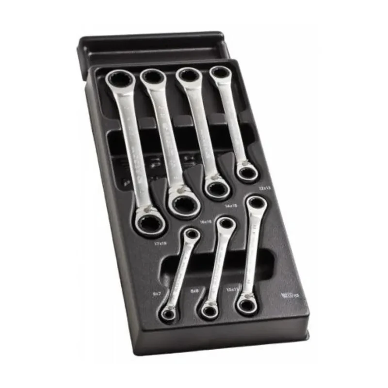 Facom 13-Piece Combination Ratchet Spanner Set 6 To 19 mm Foam Insert MODM.65J7