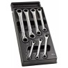 Facom 13-Piece Combination Ratchet Spanner Set 6 To 19 mm Foam Insert MODM.65J7