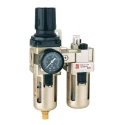 RS PRO 1/2 in G Filter Regulator Lubricator 25 μm Filtration Size Automatic Drain 235-1107
