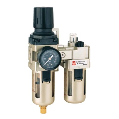 RS PRO 1/2 in G Filter Regulator Lubricator 25 μm Filtration Size Automatic Drain 235-1107