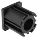 RS PRO Square Nylon Threaded Tube Insert M10 40 mm x 40 mm x 43 mm 1000 kg Static Load Capacity 235-0953