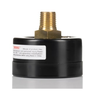 RS PRO 50 mm BSP 1/4 in 1/4 in BSP Vacuum Gauge 0 bar 235-1299