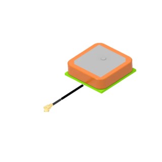 TE Connectivity Patch Omni-Directional GPS Antenna Internal Adhesive Mount 100mm Lead 30.2dBi Gain 2108852-1