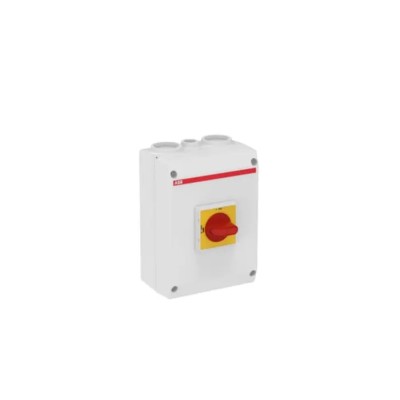 ABB 4-Pole Switch Disconnector, IP65 Rated, 63A, 15 kW, OTP Series, Screw Clamp Terminal 