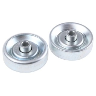 Interroll Steel Skate Wheel 48 mm Diameter 6.5mm Bore 200 N Load Capacity 2200