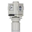 RS PRO Pneumatic Regulator G 1/2 Port, 10 bar Max Pressure, 60L/s Flow Rate, Anodised Aluminium Body 235-4740