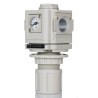 RS PRO Pneumatic Regulator G 1/2 Port, 10 bar Max Pressure, 60L/s Flow Rate, Anodised Aluminium Body 235-4740