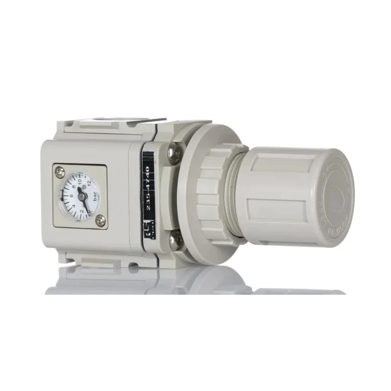 RS PRO Pneumatic Regulator G 1/2 Port, 10 bar Max Pressure, 60L/s Flow Rate, Anodised Aluminium Body 235-4740