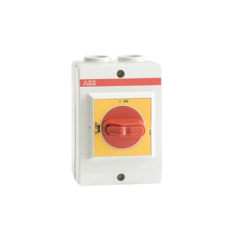 ABB 3-Pole Screw Mount Switch Disconnector IP65, Yellow Red Handle, OTP Series 