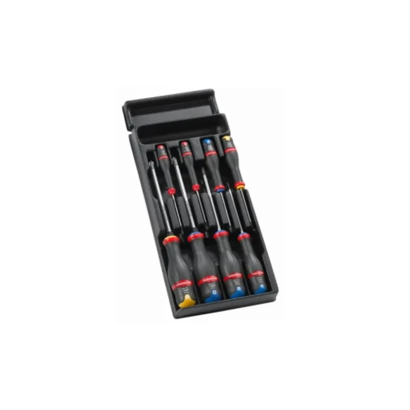 Facom Slotted, Pozidriv, Phillips Standard Screwdriver Set 8-Piece MOD.AT2