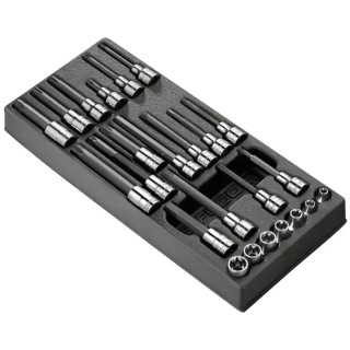 Facom 24-Piece 1/2" and 3/8" Drive Torx Socket Set MOD.CHPB
