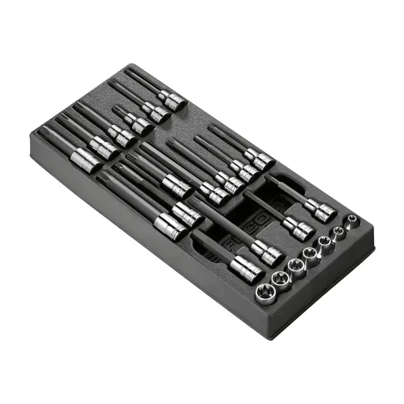 Facom 24-Piece 1/2" and 3/8" Drive Torx Socket Set MOD.CHPB