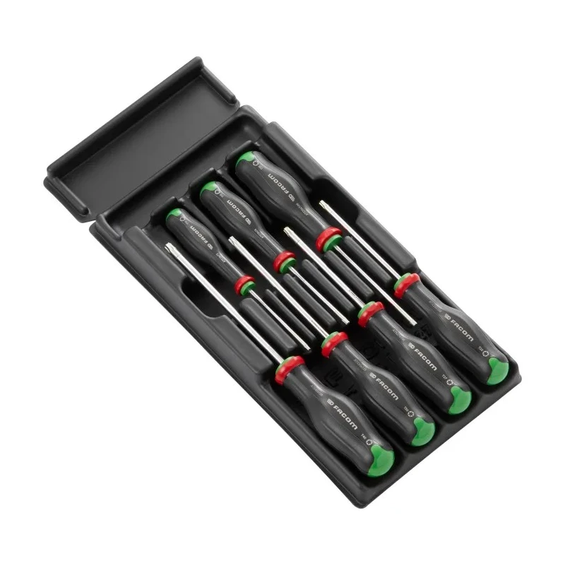Facom Torx Pozidriv Hexagon Slotted Phillips Standard Screwdriver Set 7-Piece MOD.ATXPB