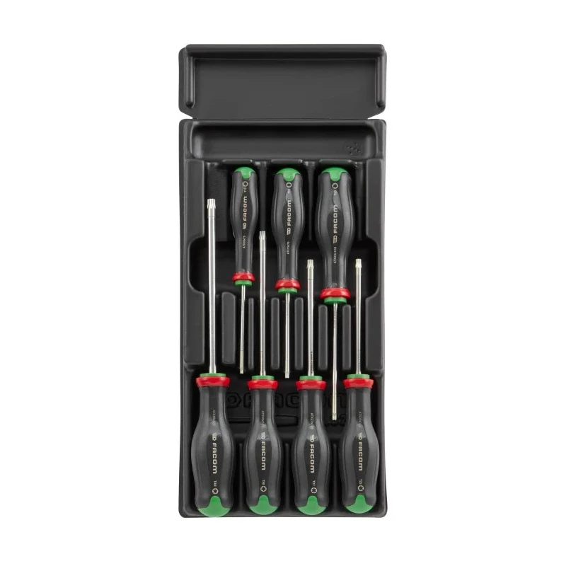 Facom Torx Pozidriv Hexagon Slotted Phillips Standard Screwdriver Set 7-Piece MOD.ATXPB