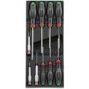 Facom Pozidriv, Slotted, Phillips, Hexagon, Torx Standard Screwdriver Set, 10-Piece MOD.AT6PB