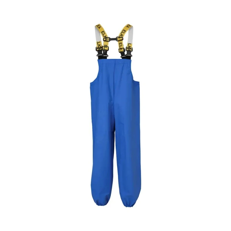 Elka Gb Blue Reusable Bib & Brace Overall Size M Liquid and Chemical Resistant with Knee Pad Pocket E0104/B/M